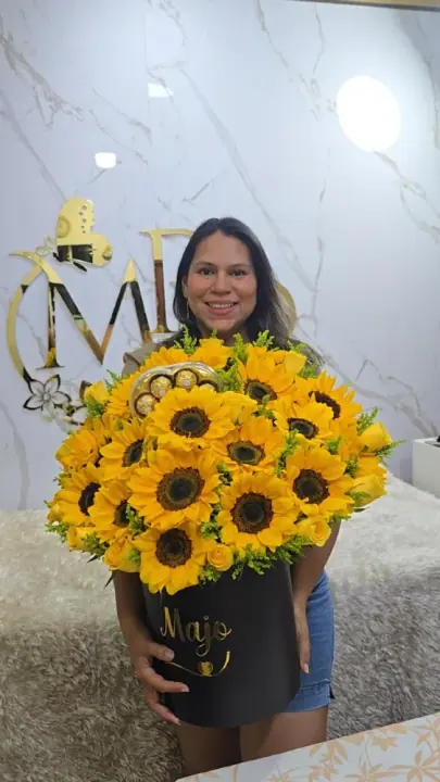 Box grande de girasoles — 2