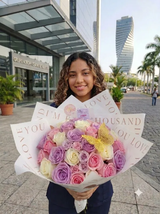 Bouquet I Love You Pink